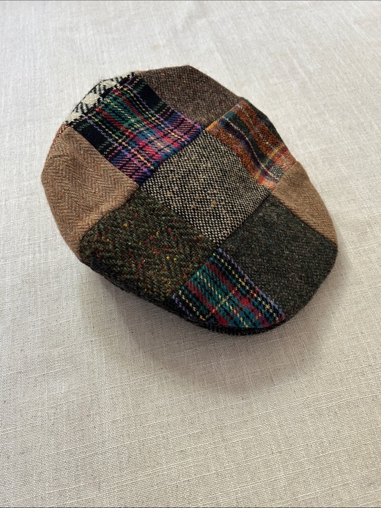 Hanna Hats Other - Vintage Hanna Hats Pure Wool Patchwork Cap Tweed Men's Medium Made in Ireland